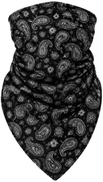 Næxon Bandit FR Bandana — Paisley Black Print product photo