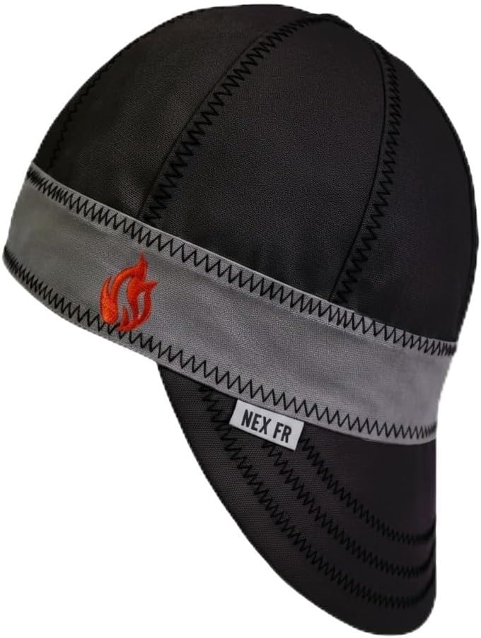 Næxon 8-Panel FR Welding Cap — Black product photo