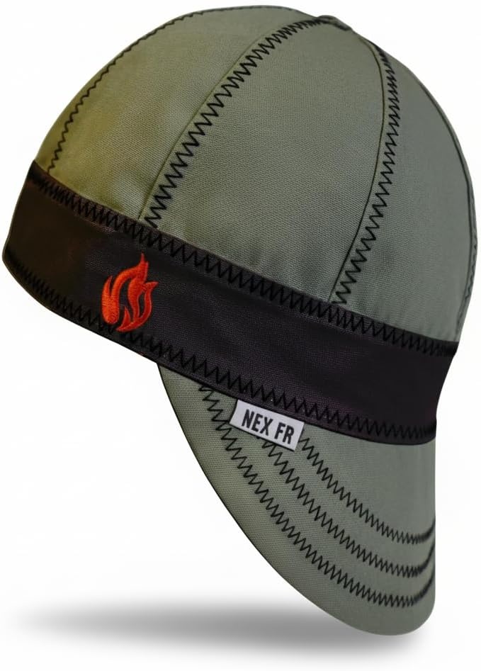 Næxon 8-Panel FR Welding Cap — Military Green product photo