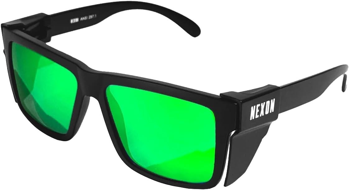 Næxon Badger Z87 Safety Glasses — Badger Green product photo